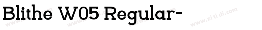 Blithe W05 Regular字体转换
